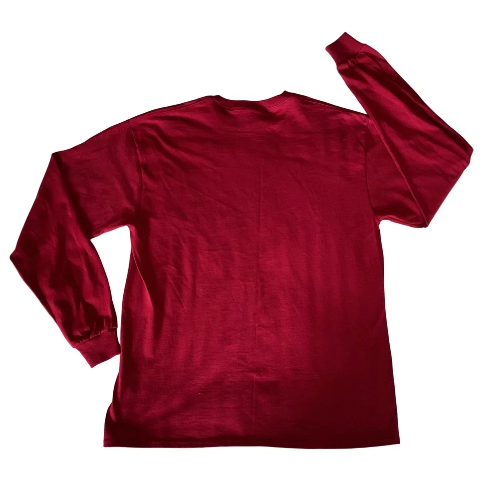Mossy Oak Long Sleeve T Shirt Red Camo Logo Graphic Tee‎ Men's Large - Picture 2 of 6